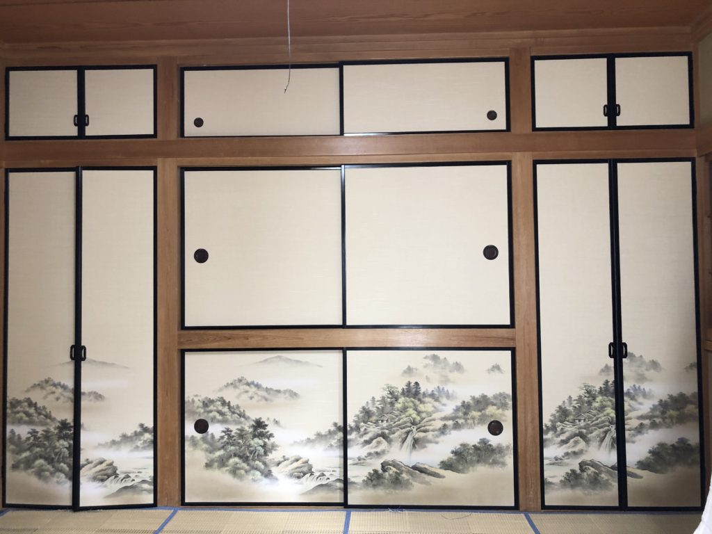 埼玉県久喜市にて純和風のお宅でのふすま張替 その4画像